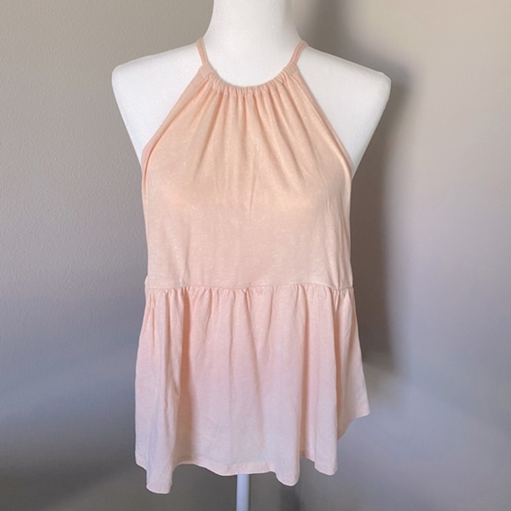 AMERICAN EAGLE | NWOT Peach Babydoll Halter size M